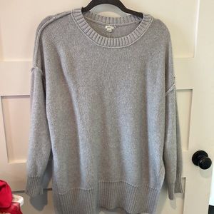 Aerie oversized sweater. Light blue/gray. Over sized. Small